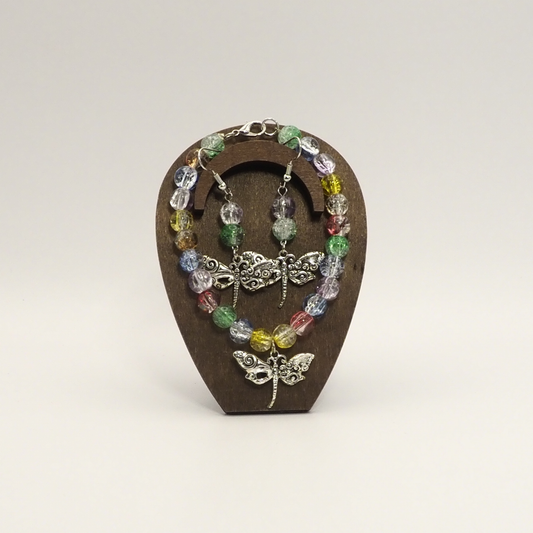 Dragonfly Bracelet and Earring Set