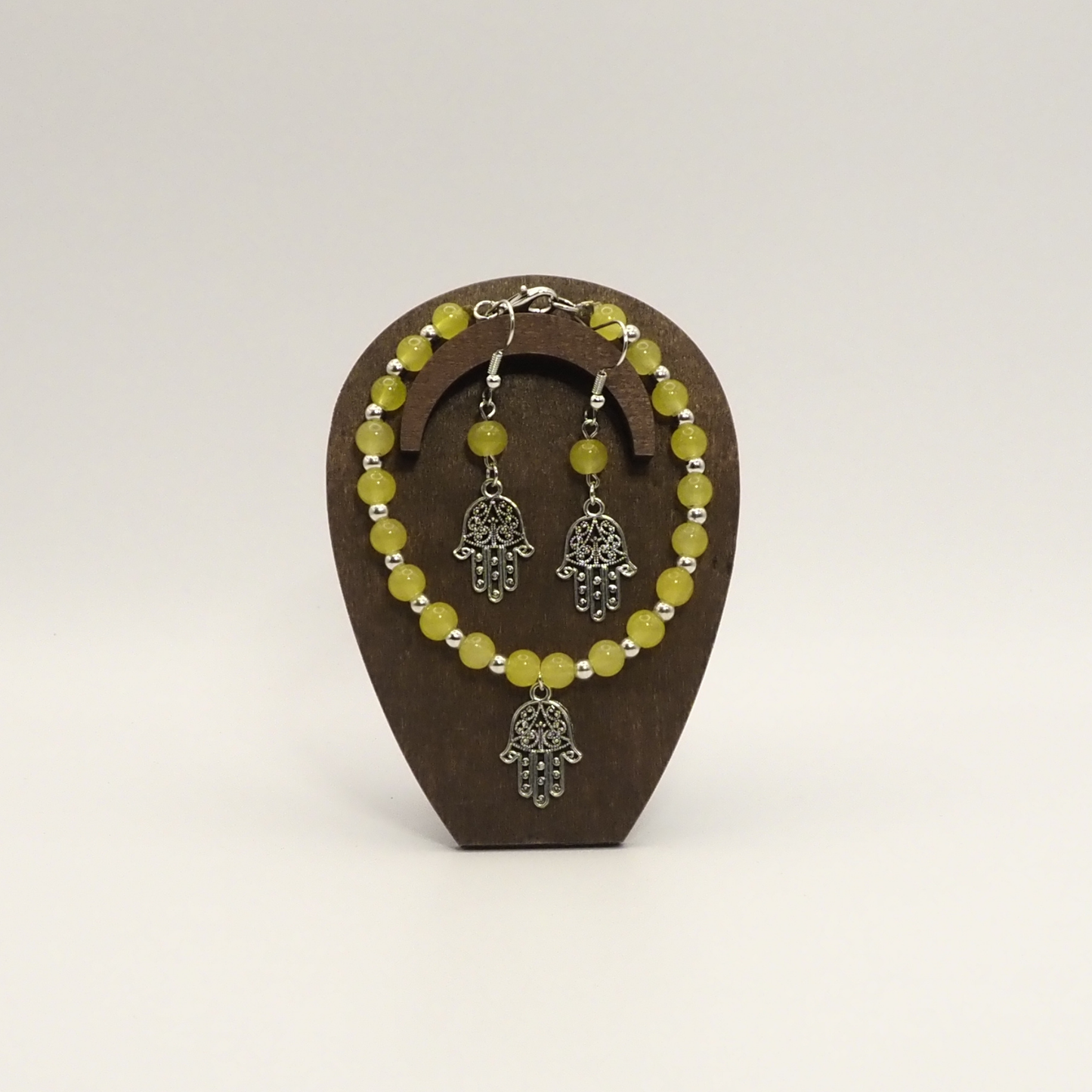 Hamsa Bracelet & Earring Set