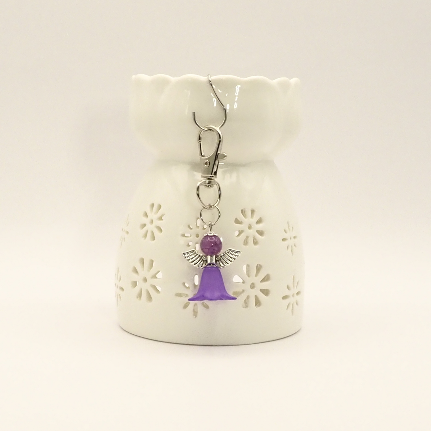 Crackle Quartz Angel Bag Charms