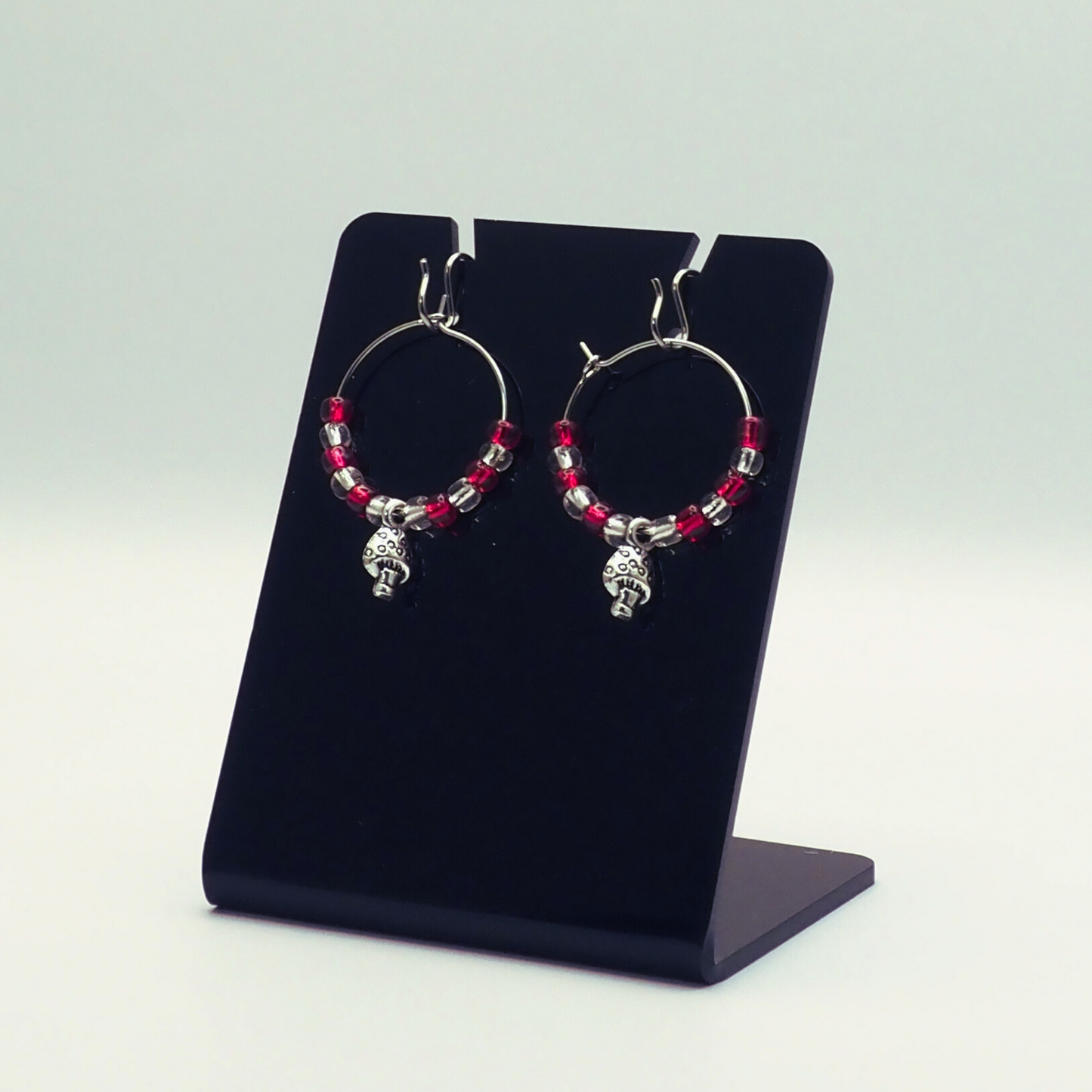 Cute Mushroom Hoop Earrings