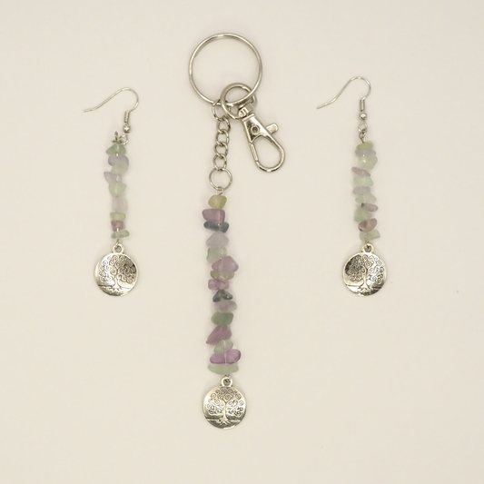 Circle Tree Of Life Fluorite Set