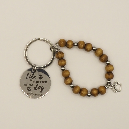 Better With A Dog Keyring