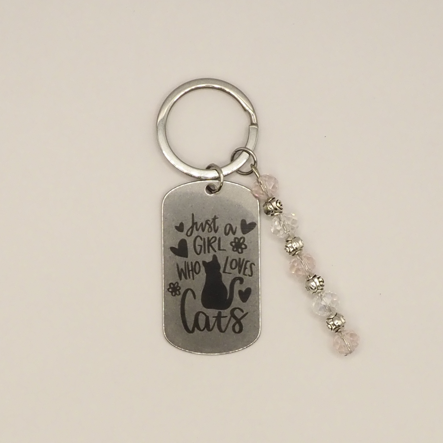 Just A Girl Keyring