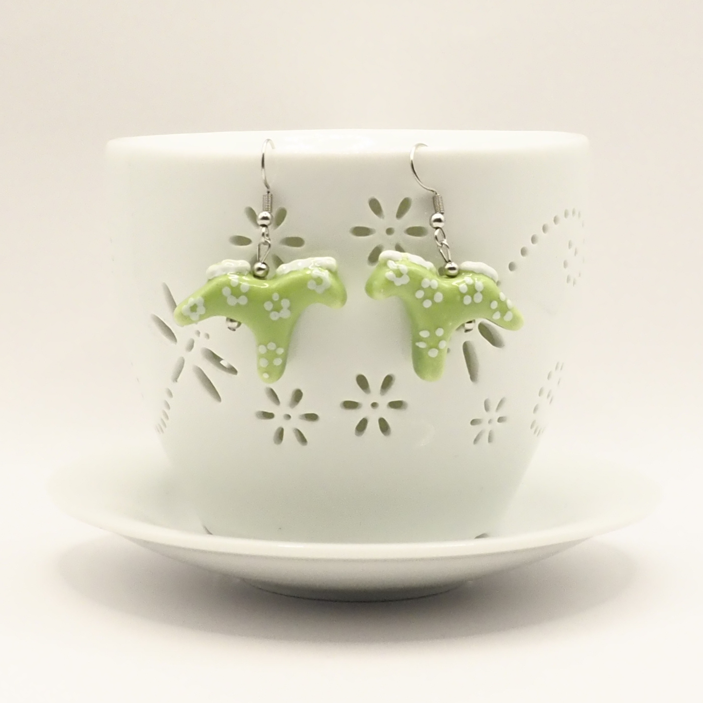 Porcelain Horse Earrings