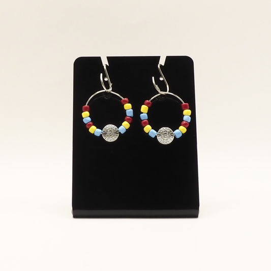 Mandala Hoop Earrings
