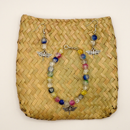 Glass Dragonfly Earring Sets