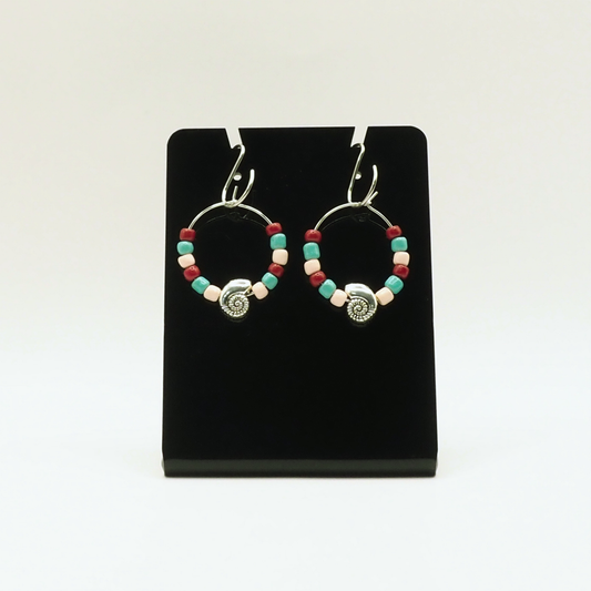 Ocean Hoop Earrings