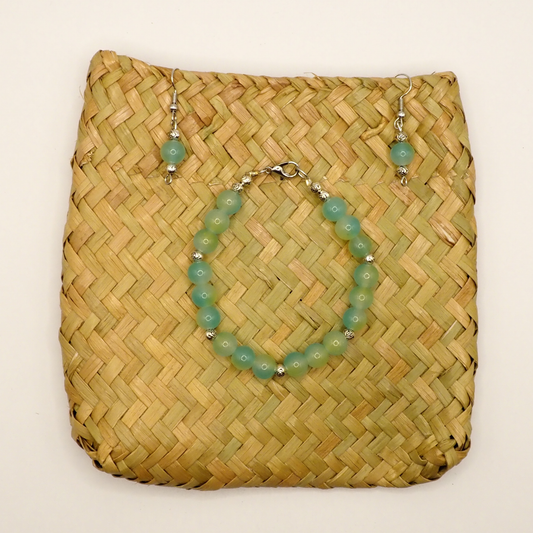 Graceful Glass Bracelet & Earring Sets