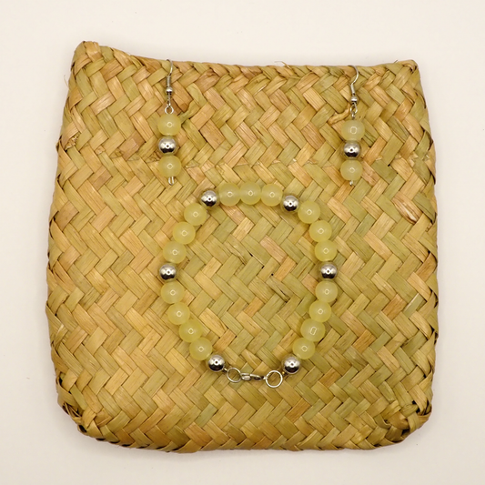 Soft Yellow Bracelet & Earring Set