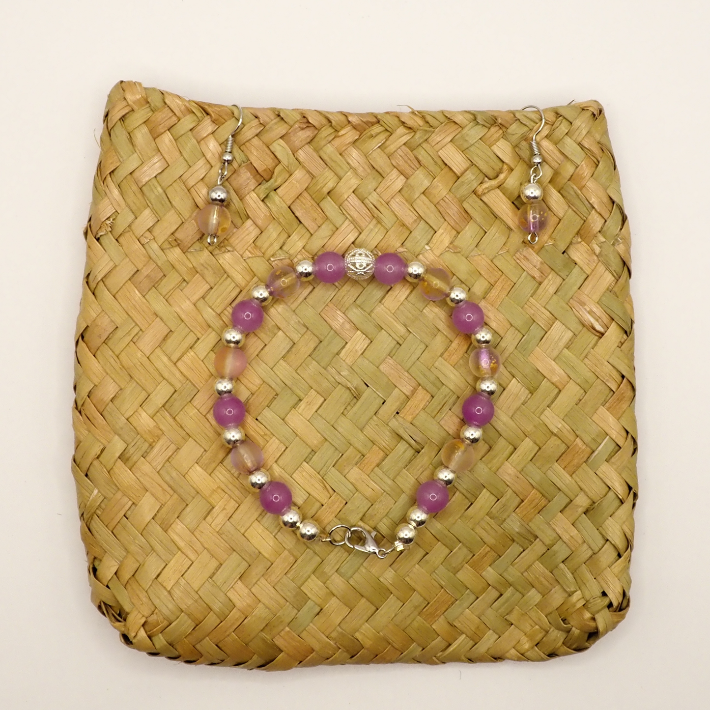 Lilac Bracelet & Earring Set