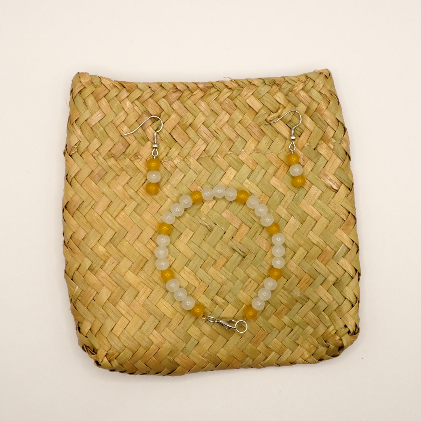 Yellow Bracelet & Earring Set