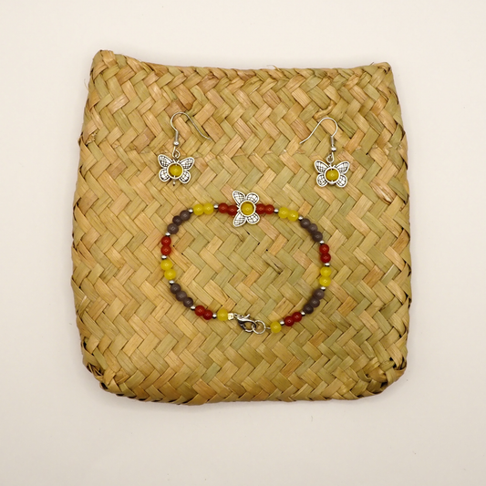 Butterfly Bracelet & Earring Set
