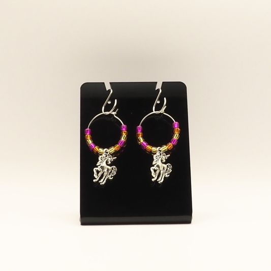 Unicorn Hoop Earrings