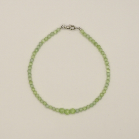 Green Cats Eye Anklet
