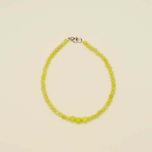Radiant Honey Calcite Anklet
