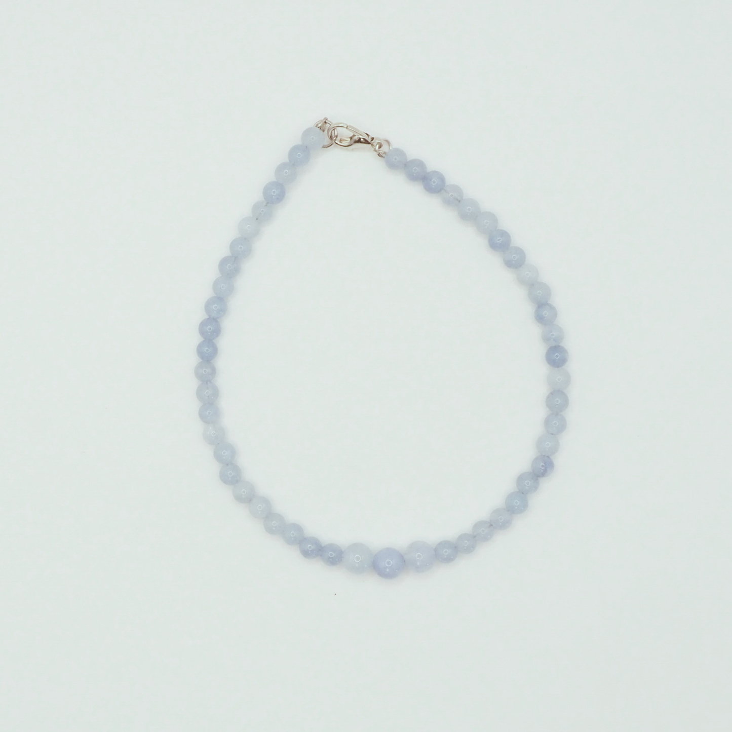 Aquamarine Crystal Anklet
