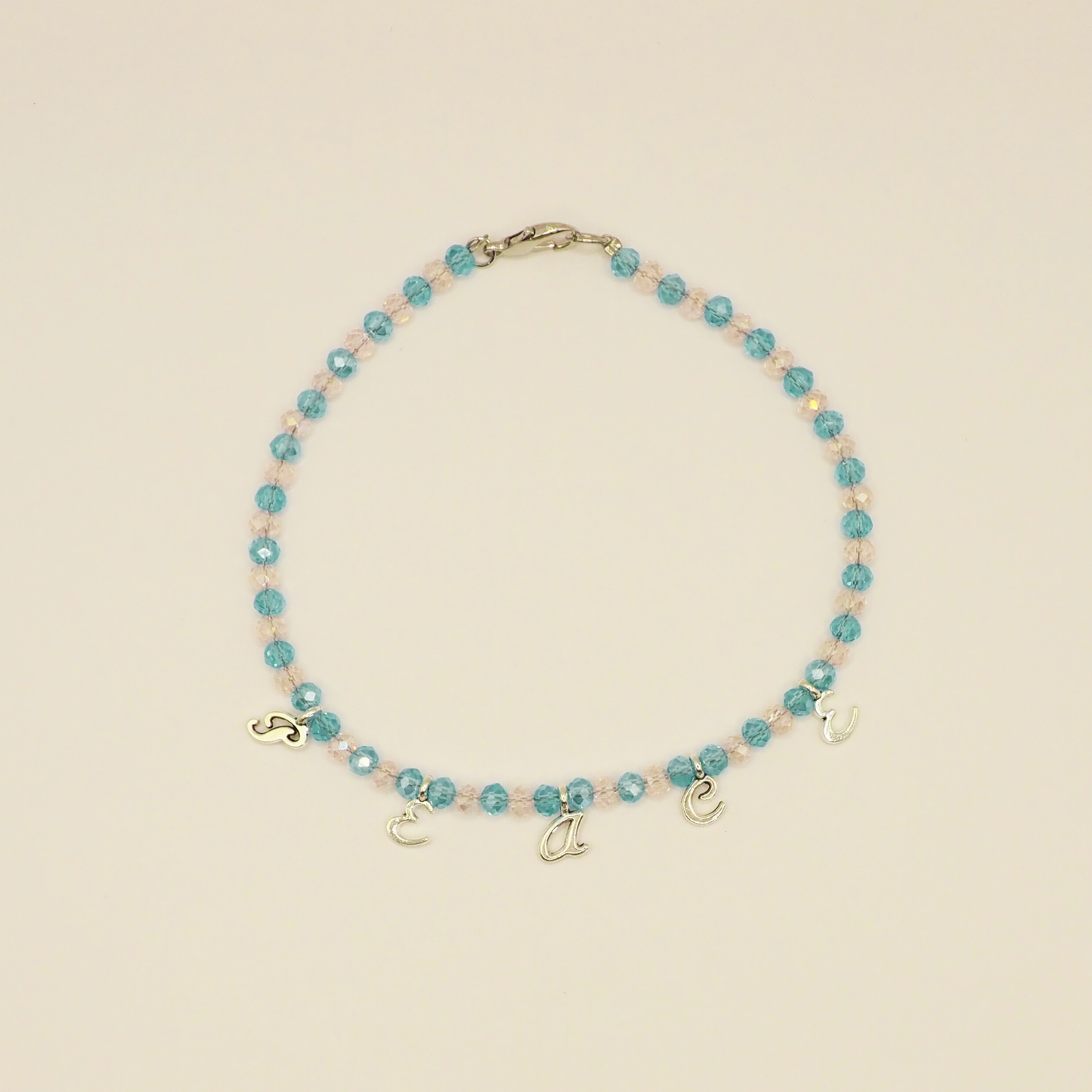 Peace Glass Anklet