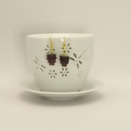 Purple Grape Earrings