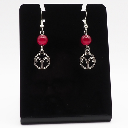 Zodiac Glass Drop Earrings