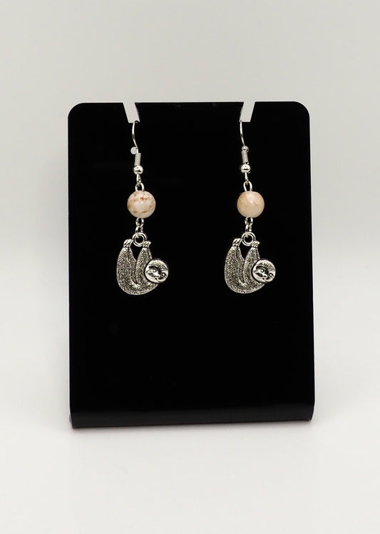 Glass Sloth Earrings