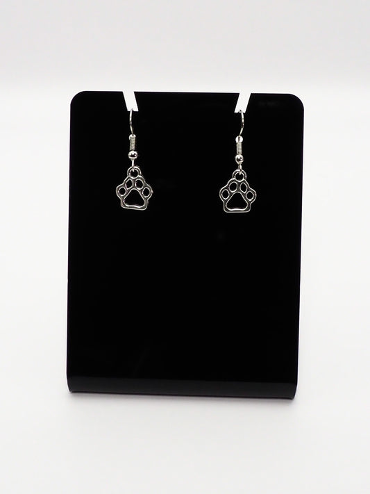 Outline Paw Earrings