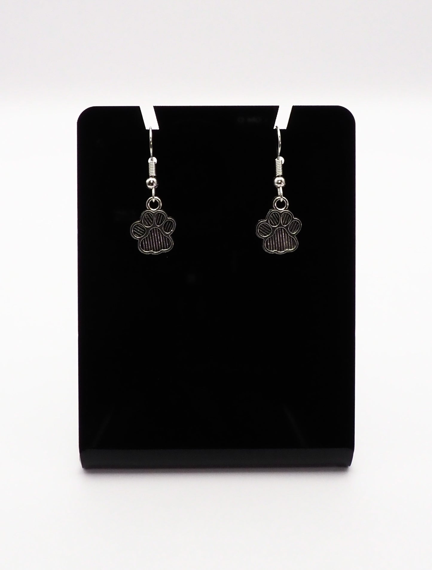 Striped Paw Earrings