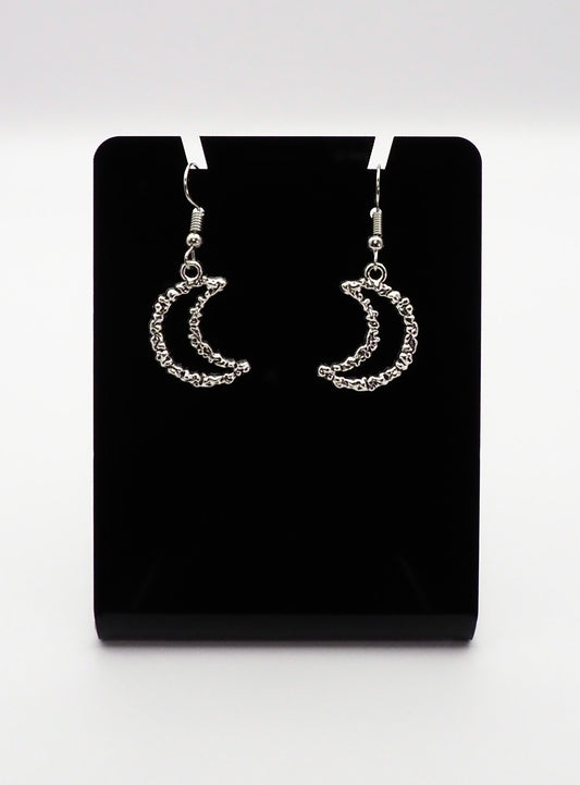 Lunar Whisper Crescent Earrings