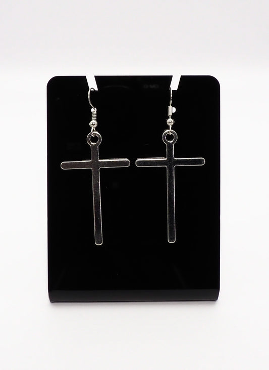 Minimalist Cross Earrings