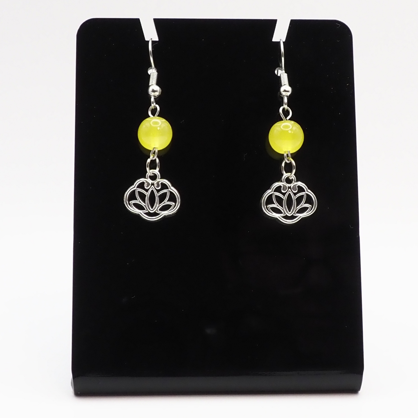 Yellow Lotus Earrings