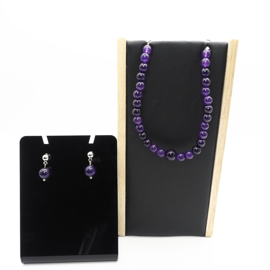 Amethyst Bracelet and Earring Set