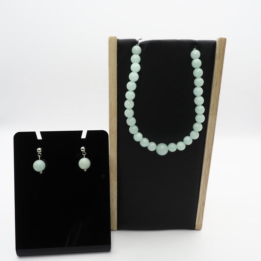 Amazonite Earring and Bracelet Set