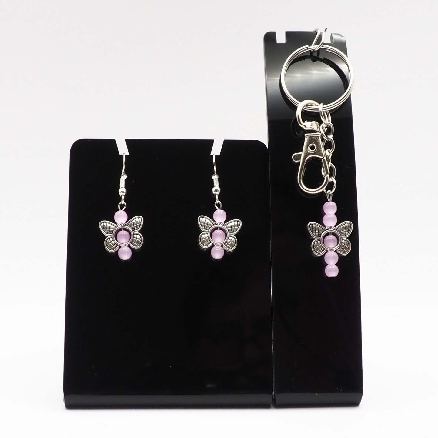 Butterfly Keyring and Earring Sets