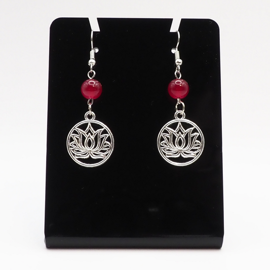 Lotus Drop Earrings