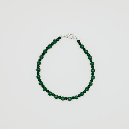 Malachite & Black Onyx Anklet