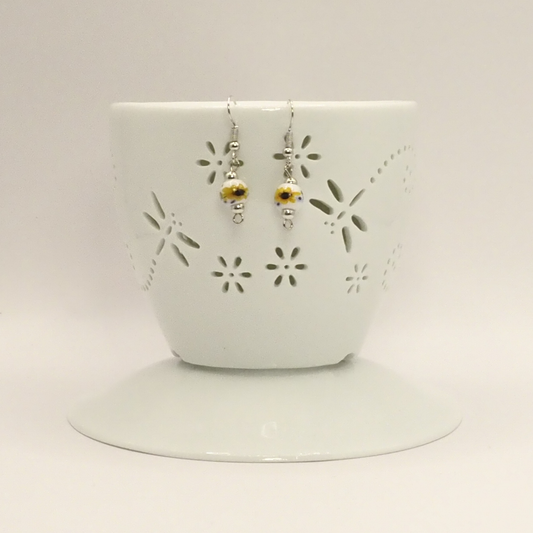 Porcelain Floral Earrings
